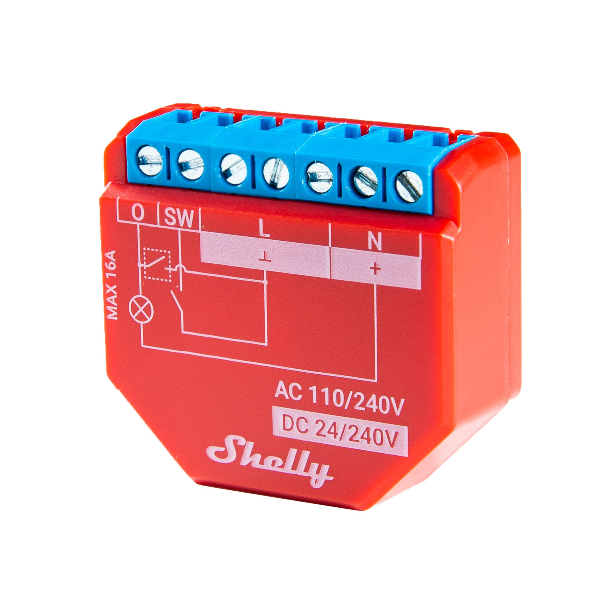 SHELLY Home Shelly Relais \"Plus 1PM\" WLAN Schaltaktor 16A BT Messfunktion